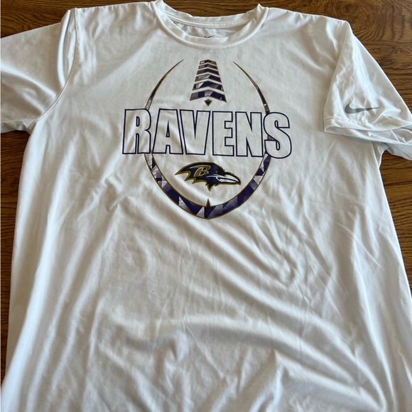Nike white T-shirt. Ravens. XL - Picture 3 of 3